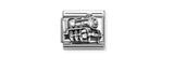 COMPOSABLE CLASSIC STEEL LINK, SILVER STEAM TRAIN