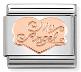 430104/02 Classic S/Steel,Bonded Rose Gold Heart My Angel