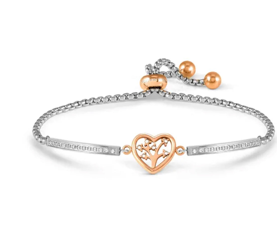 028020 017 MILLELUCI BRACELET, TREE OF LIFE IN HEART