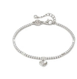 242302 004 PETIT SPARKLE TENNIS BRACELET, HEART