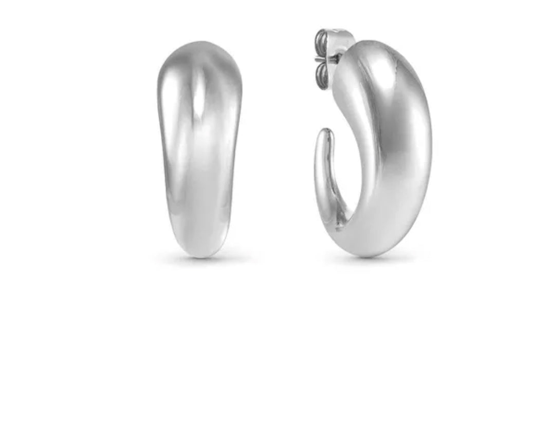 134318 001 ECCLECTICA EARRINGS, DROP HOOP, SMALL