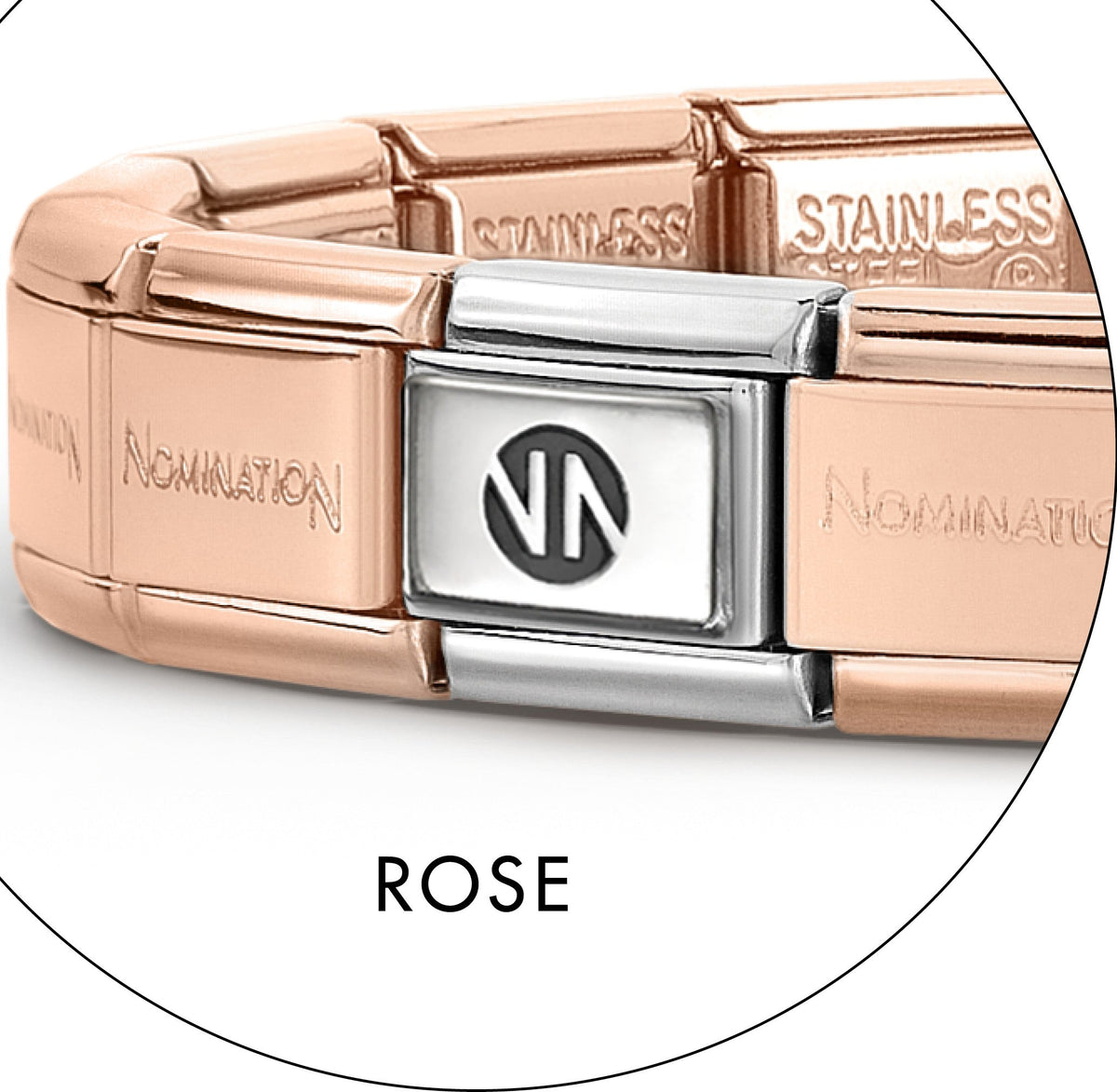Composable Rose Base Classic & 925 Silver NN Icon (14 links Total)
