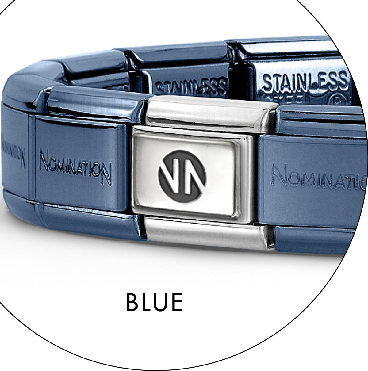 Composable Blue Base Classic & 925 Silver NN Icon (14 links Total)