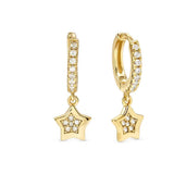 242305 009 PETIT SPARKLE HOOP EARRINGS, STAR