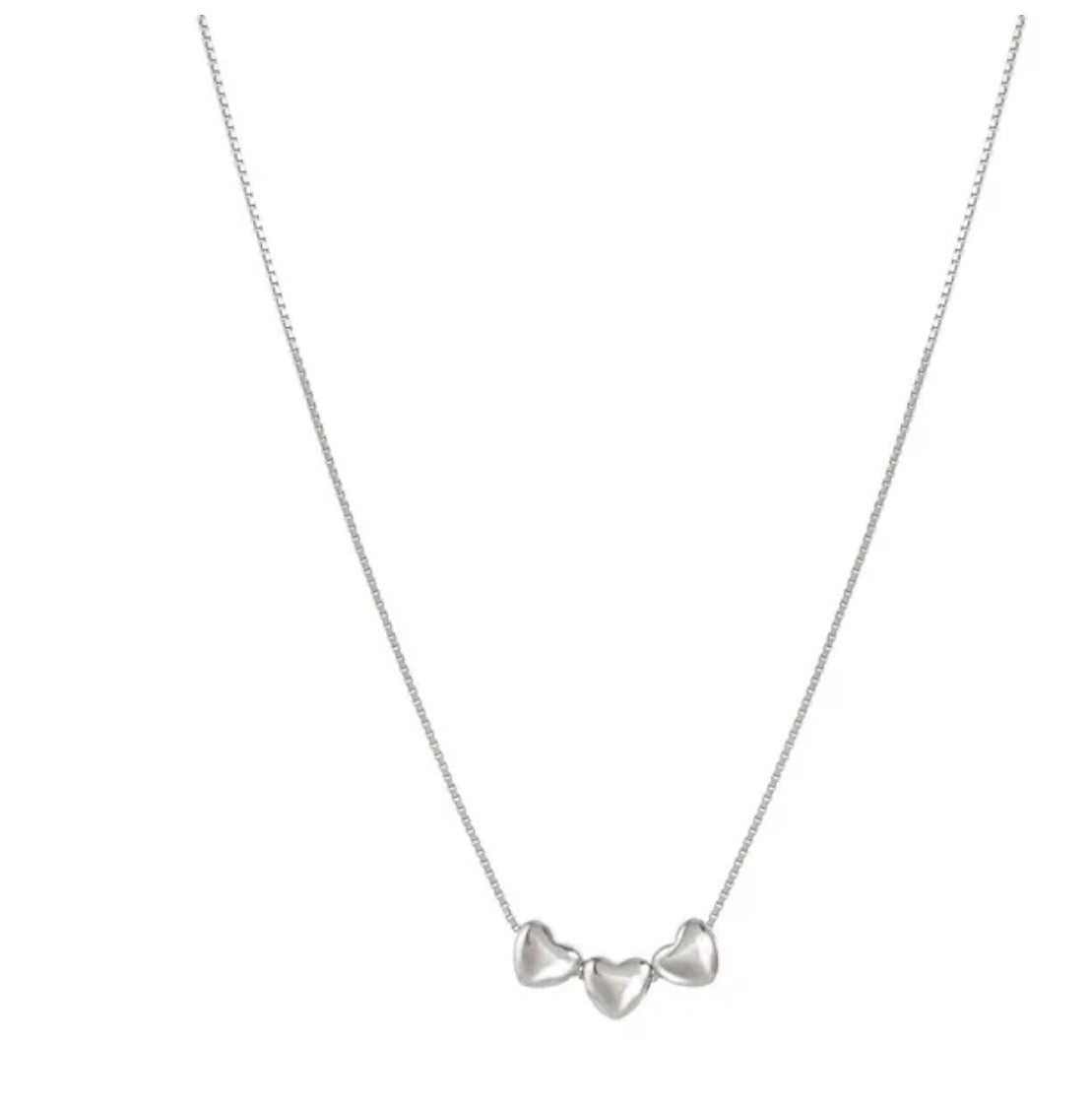 241305 004 ARMONICA NECKLACE, 3 HEARTS