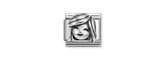 COMPOSABLE CLASSIC LINK COUPLE, MOTHER, OXIDISED SILVER
