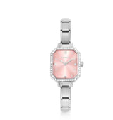 076036/014PARIS WATCH WITH STONES, PINK