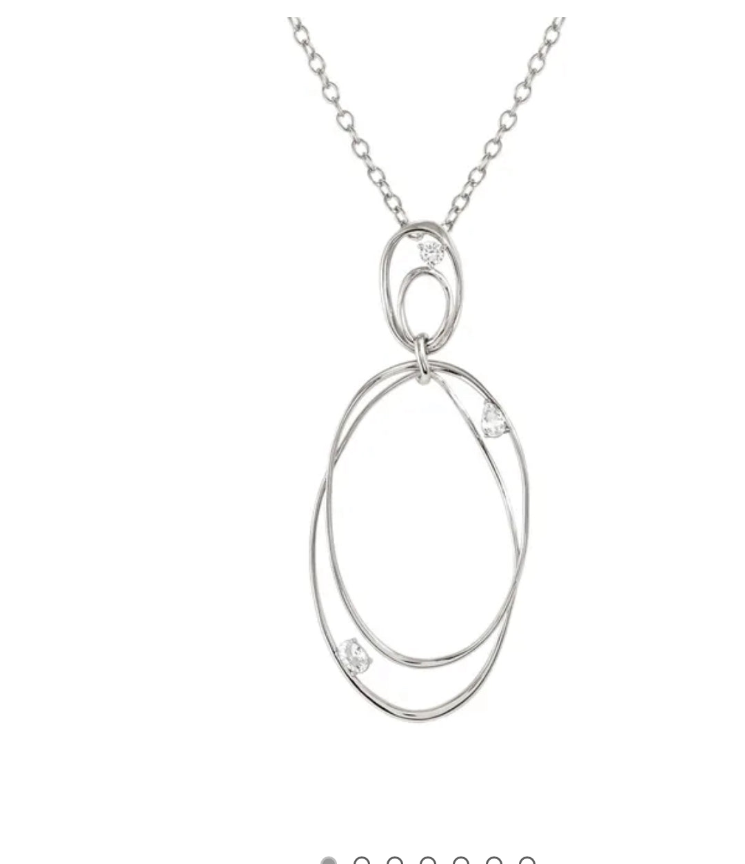 242809 010 LONG NECKLACE MY REBEL ART, DOUBLE OVAL PENDANT