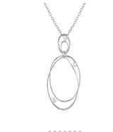 242809 010 LONG NECKLACE MY REBEL ART, DOUBLE OVAL PENDANT