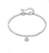 242302 010 PETIT SPARKLE TENNIS BRACELET, FLOWER