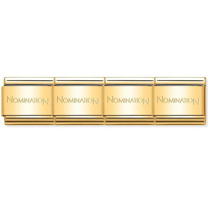 Base Bracelet Stainless Steel & Gold Coloured PVD,must always be accompanied by at least 1 decorated link which will be attached to the base