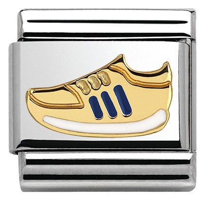 030242/34 Classic bonded yellow Gold Sports Shoe Blue