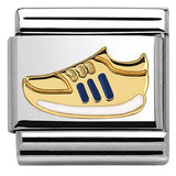 030242/34 Classic bonded yellow Gold Sports Shoe Blue