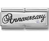 330730/03 Classic Silver,CZ Double. Anniversary