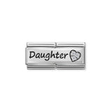 330731/02 Classic Silver, CZ Double. Daughter