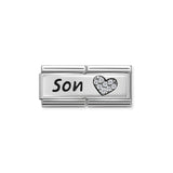 330731/03 Classic Silver, CZ Double.   SON