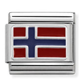 330207/09 Classic Silvershine Flag Norway