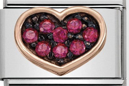 430311/01 Classic Rose Gold 2 Finishes Symbol Red Heart