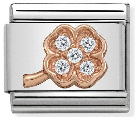 430302/14 Classic Bonded Rose Gold Clover  Rich