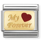 030284/26 Classic S/Steel,yellow  Gold & Enamel My Forever