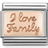 430101/41 Classic Bonded Rose Gold  I Love Family