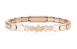TRENDSETTER in stainless steel with Rose Gold Col. PVD Coating Stars 021111/006