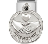 331804/04 Classic CHARMS WISHES steel &silver 925 FRIENDSHIP