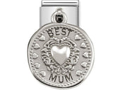331804/12 Classic CHARMS WISHES steel & silver 925 BEST MUM