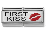 330721/03 DBL Classic steel, enamel, silver 925 First Kiss