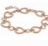 ROCK IN LOVE SILVER,bracelet,silver HEARTS Rose Gold Plate 147512/011DLV