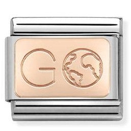 430110/01 Classic,S/steel, Bonded Rose Gold Go with Earth