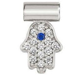 147123/002 SeiMia , silver, COLORED CZ Fatima's Hand