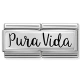 330710/27 Classic Silver Double Plate Pura Vida