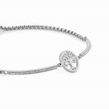 028003/017 MILLELUCI bracelet,S/steel,CZ Tree life