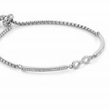 028003/024 MILLELUCI bracelet,S/steel,CZ  Infinity