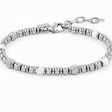 027905/042 INSTINCT bracelet,S/steel,stones WHITE AGATE VENICE
