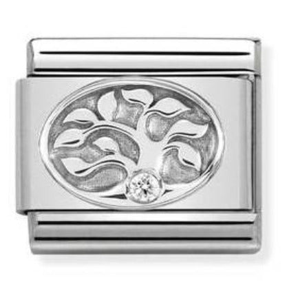 330311/10 Classic  S/Steel,silver 925,CZ Tree of Life