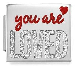 230202/03 Glam  steel,enamel You are LOVED