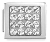 230601/01 Glam, steel, White CZ Pave