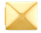 230106/01 Glam steel Fin, YELLOW GOLD Big Pyramid