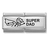 330710/39 Classic DOUBLE ENGRAVED S/steel, silver 925 Super Dad