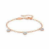 147911/022 EASYCHIC bracelet ed, LOVE, 925 silver,CZ Rose Gold WHITE heart