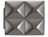 230108/02  Glam black finish steel 4 small Pyramids