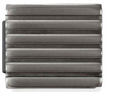 230108/07  Glam black finish steel Small Stripes