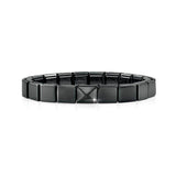 239102/01 GLAM bracelet, 1 symbol BLACK finish,Large pyramid