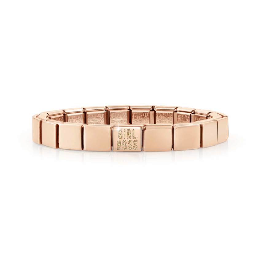 239104/03 GLAM bracelet ,1 symbol ROSE GOLD finish,GIRL BOSS