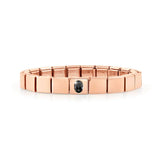 239104/15 GLAM bracelet, 1 symbol ROSE GOLD finish ,Oval Zircon BLACK