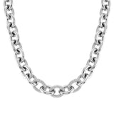 028601/001 AFFINITY necklace,steel & crystals