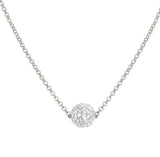 SOUL necklace,925 silver,CZ.Silver