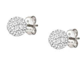 SOUL earrings,925 silver,STUD,CZ.Silver